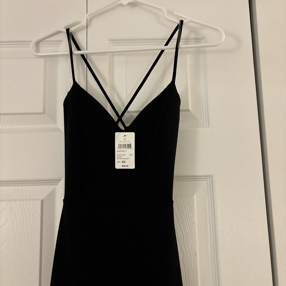 Windsor Black High Low Dress